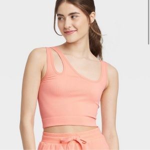 Colsie Peach Coral Brami Top Size XS